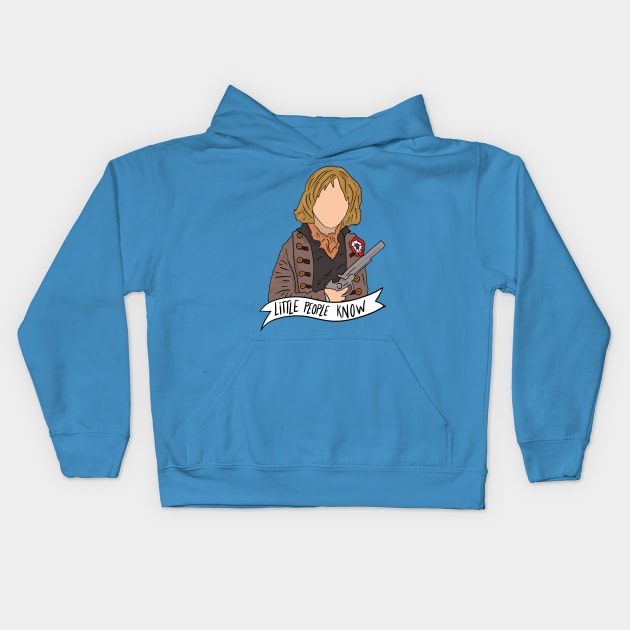 Gavroche - Little People Know Kids Hoodie by byebyesally